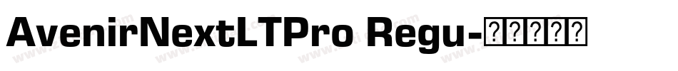 AvenirNextLTPro Regu字体转换